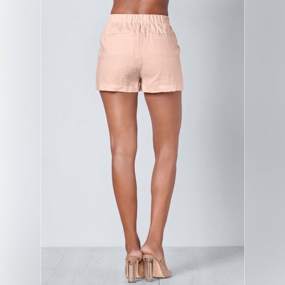 NWOT Venus Women's Linen Shorts in Blush Pink Size 16 - Picture 2 of 5